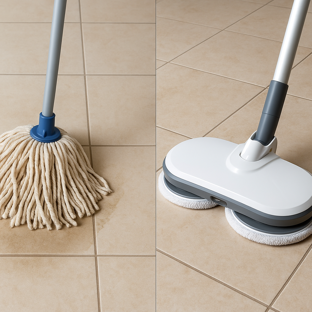 일반 물걸레와 물걸레 청소기 차이점