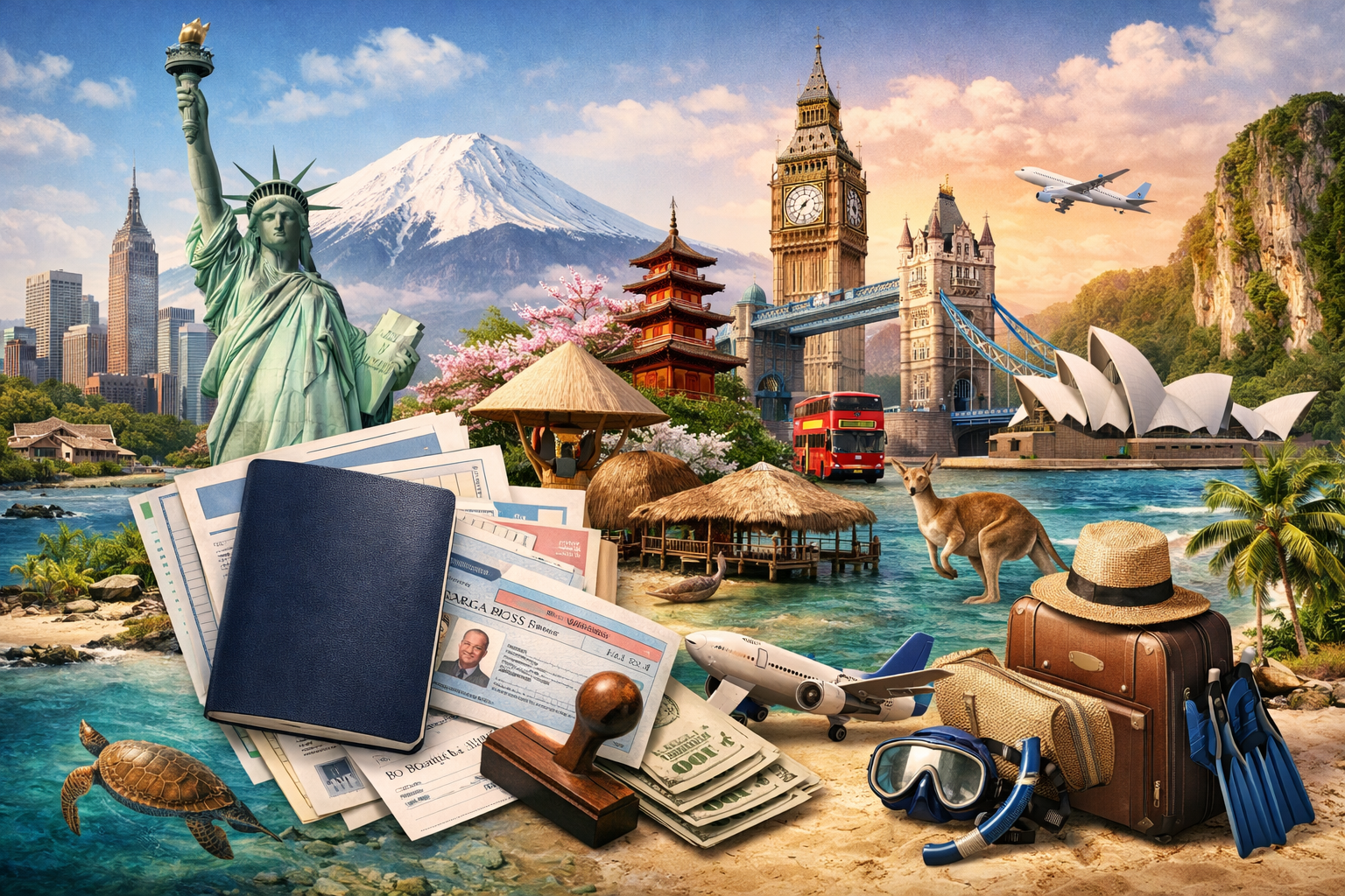 비자 발급 조회 방법 총정리|미국·일본·영국·호주·베트남·사이판·발리 비용부터 절차까지 관련 사진