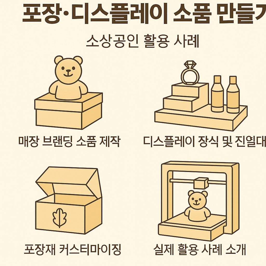 3D 프린터로 만든 포장·디스플레이 소품 인포그래픽