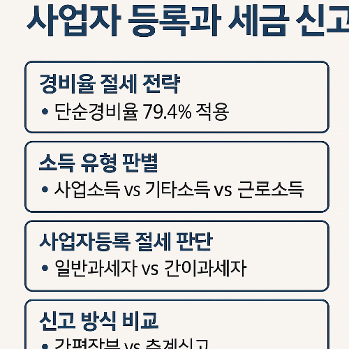 배달 프리랜서를 위한 사업자 등록과 세금 신고