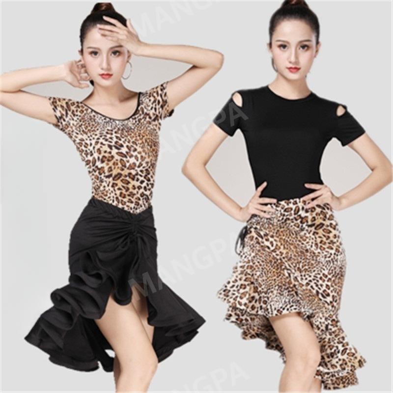 여성 라틴댄스복상의 하의 라인댄스복 스커트 치마