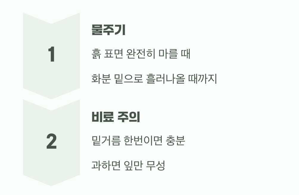 물과 거름, 과유불급을 기억하세요