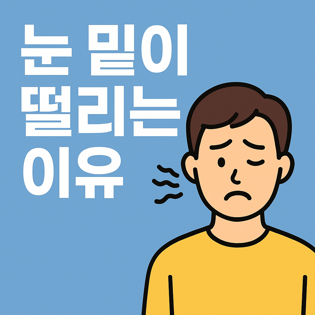 눈 밑이 계속 떨리는 이유, 피곤해서 그런 걸까?