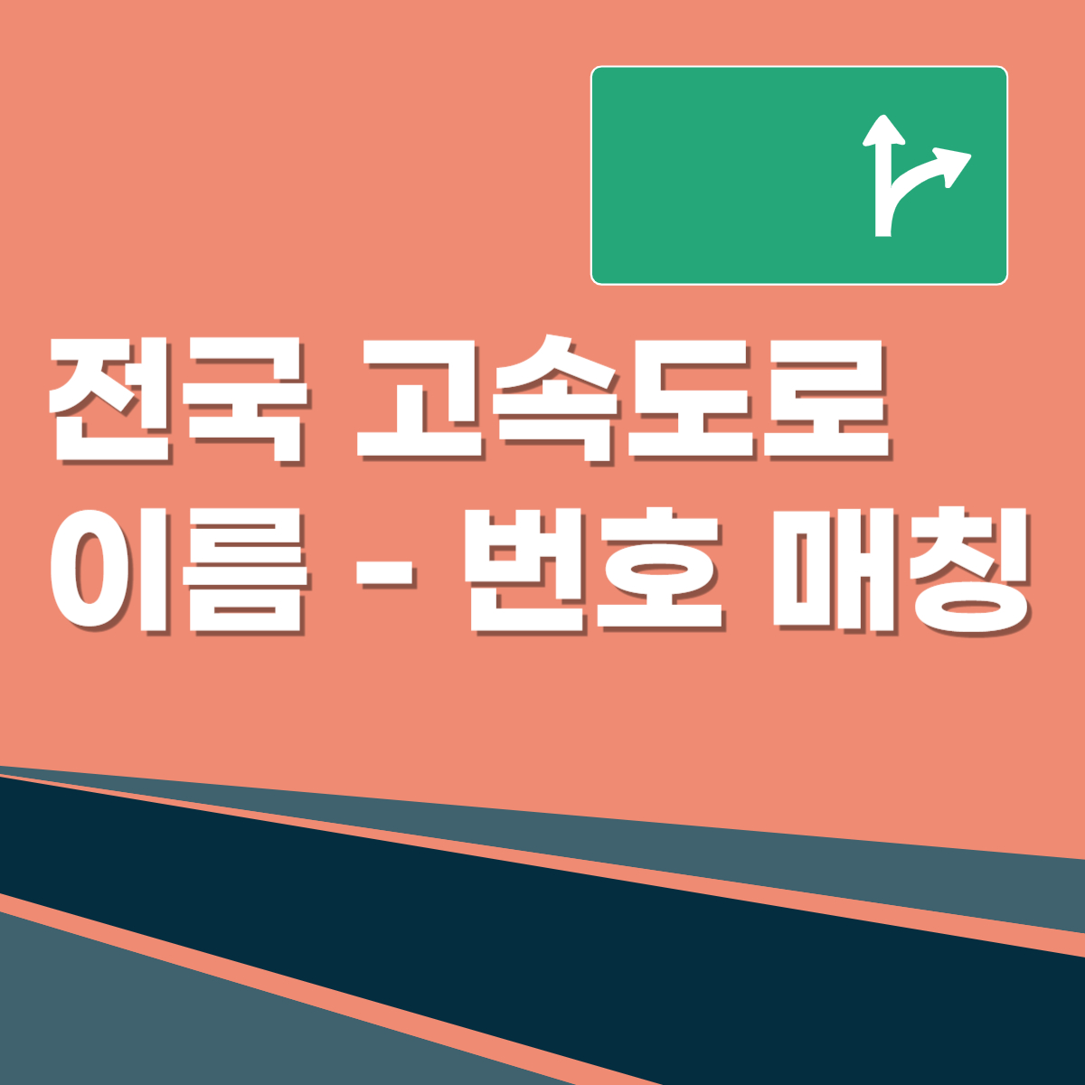 전국 고속도로 이름, 명칭 및 숫자, 번호