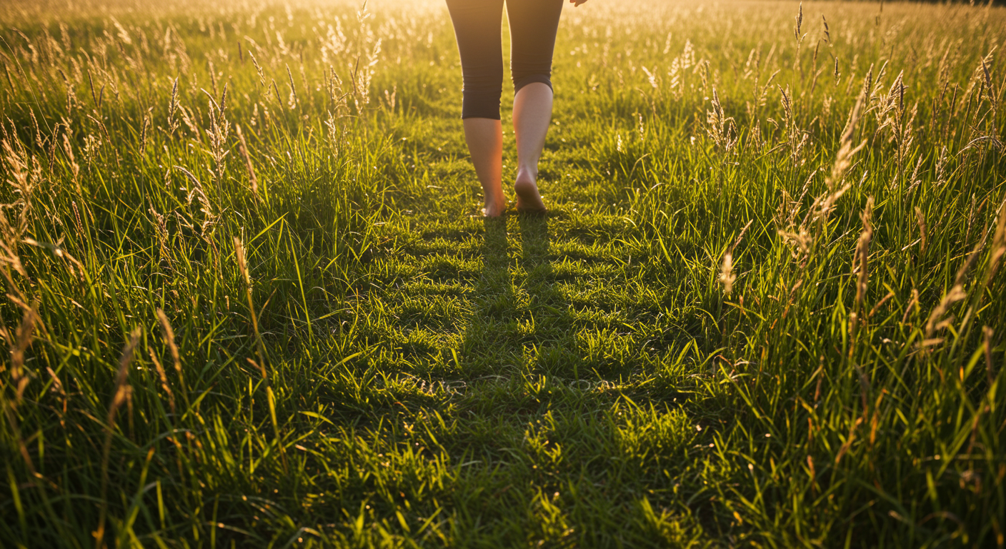 천천히, 호흡에 맞춰 걷기