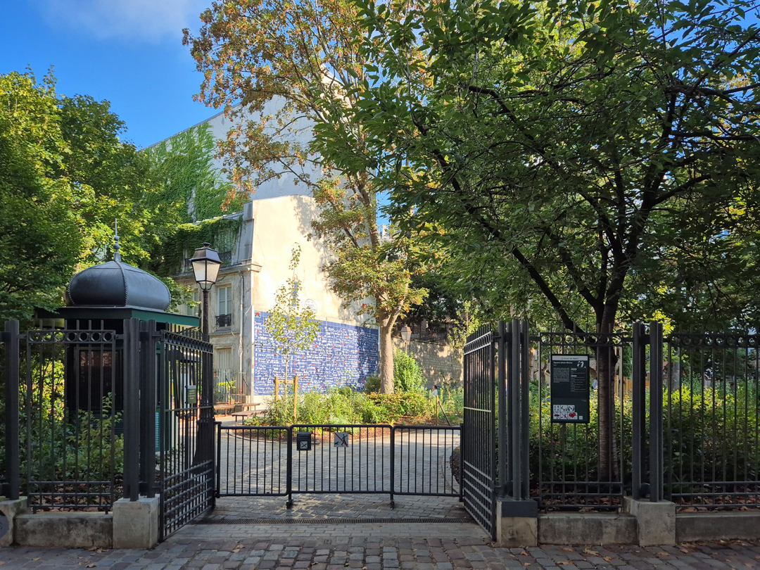 프랑스 파리 사랑해벽(Le mur des je t'aime), 제한 릭투스 정원(Square Jehan Rictus)