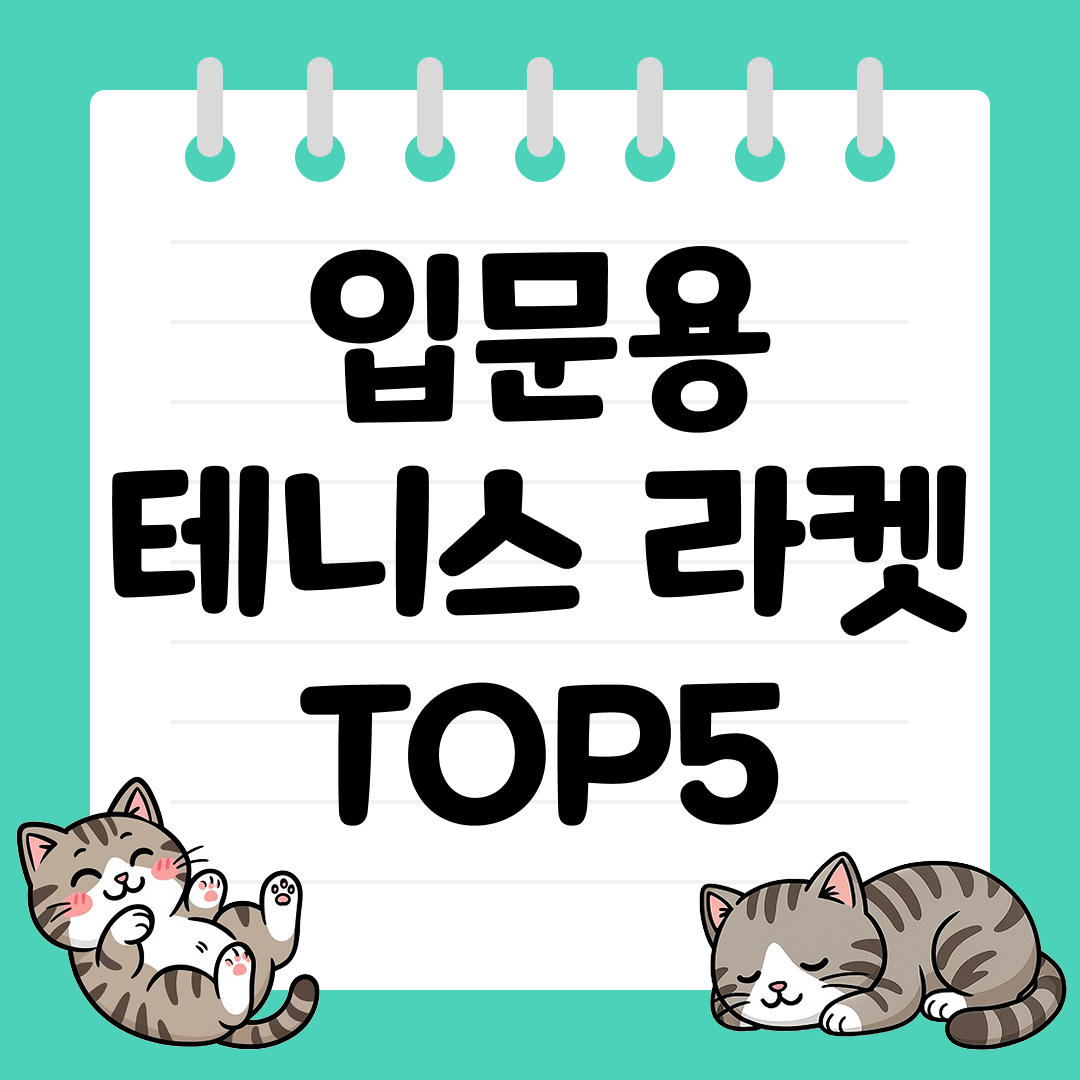 초보자도 쉽게 다룰 수 있는 입문용 테니스 라켓 추천 TOP5