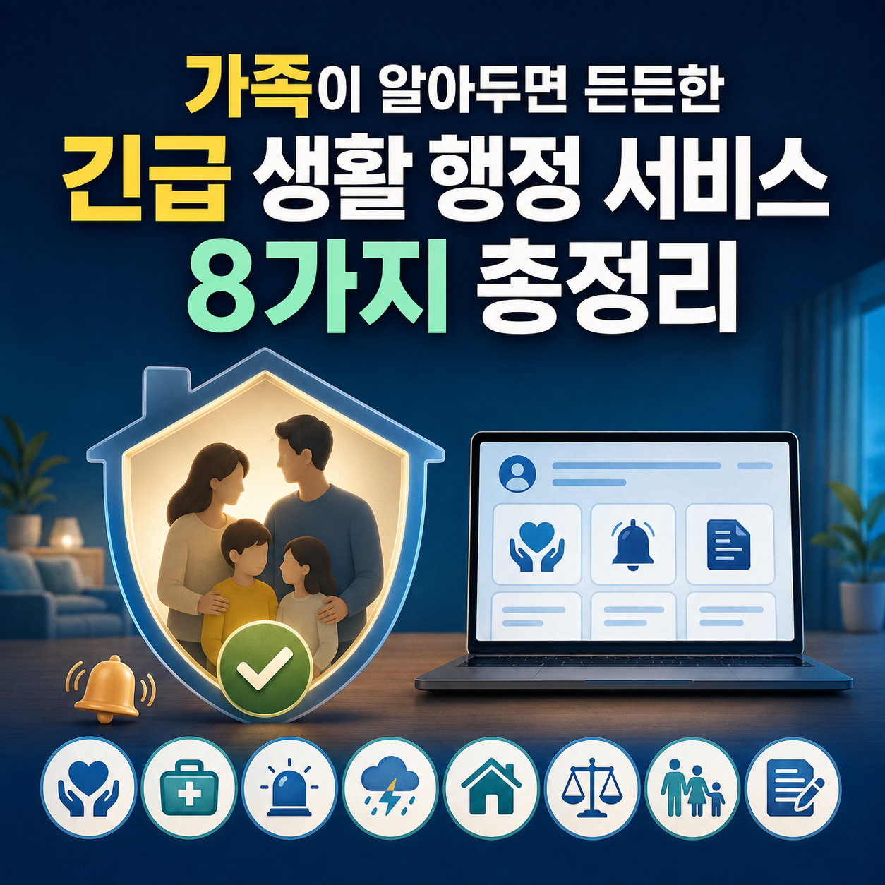 가족이 알아두면 든든한 긴급 생활 행정 서비스 8가지 총정리