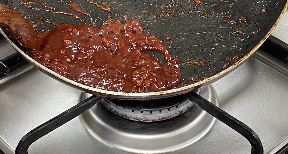 한식조리기능사 실기시험 준비 - 비빔밥 - 완성된 볶은 고추장