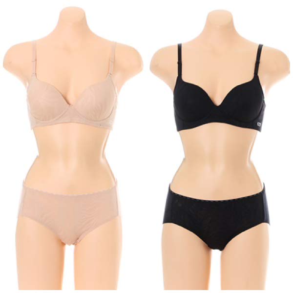 휠라인티모 여성 쟈가드 노와이어 브라팬티 세트 BADDRD6642F