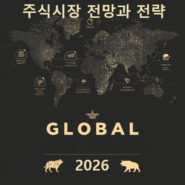 2026년 글로벌 주식시장 전망을 정리한 인포그래픽