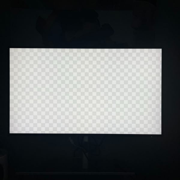 백색균일도 테스트화면