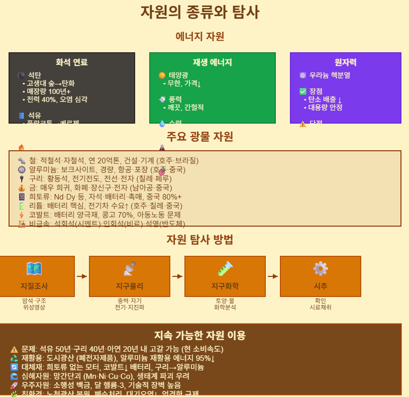 자원의 종류와 탐사