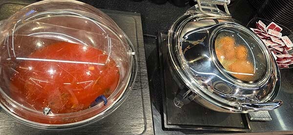 시원한 동치미 육수와 따끈한 미니 식빵