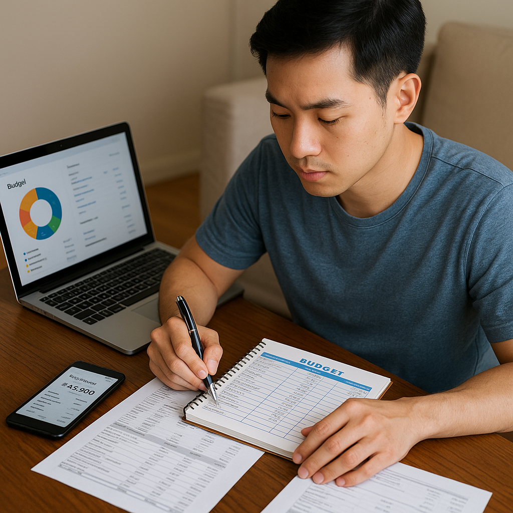 재테크 초보가 가계부와 도서를 통해 돈 관리 하는 이미지