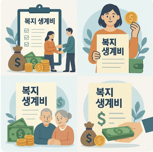 복지 생계비 지원 사진