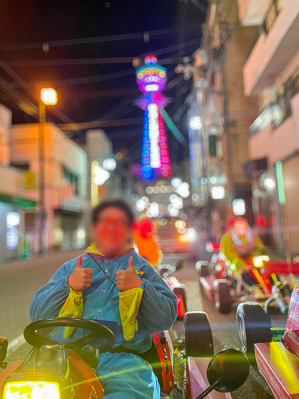 오사카 카트 야경