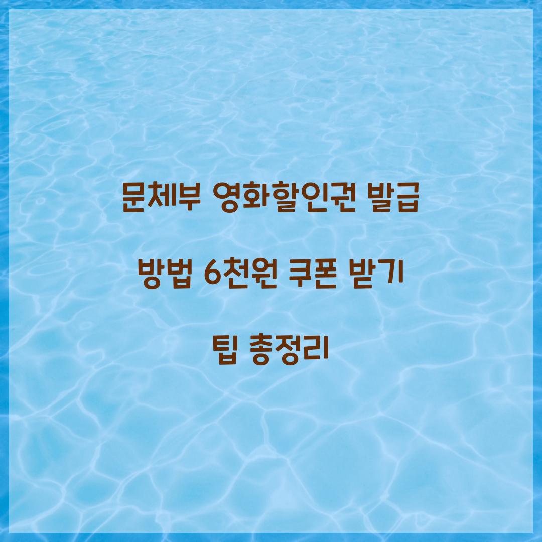 문체부 영화할인권