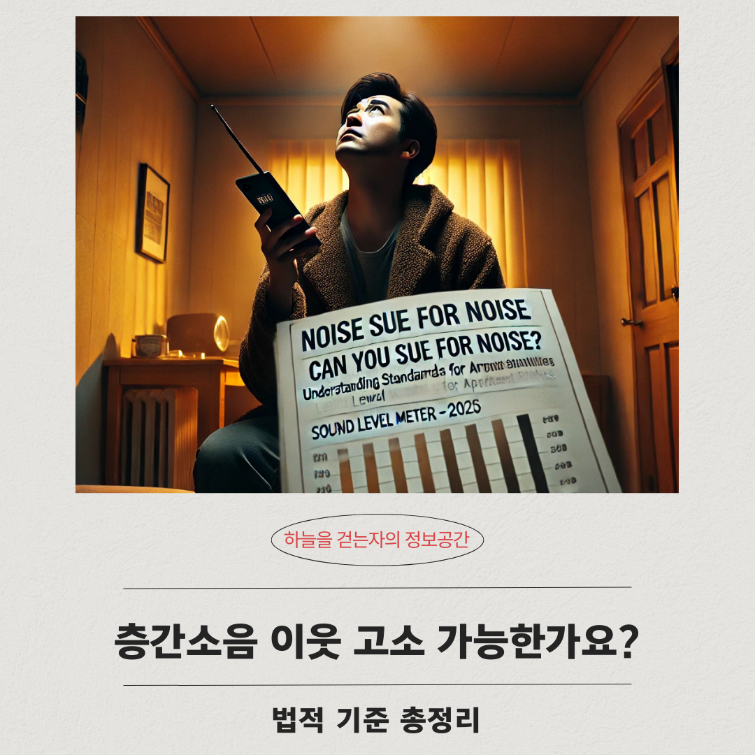 층간소음 이웃 고소 가능한가요? 법적 기준 총정리