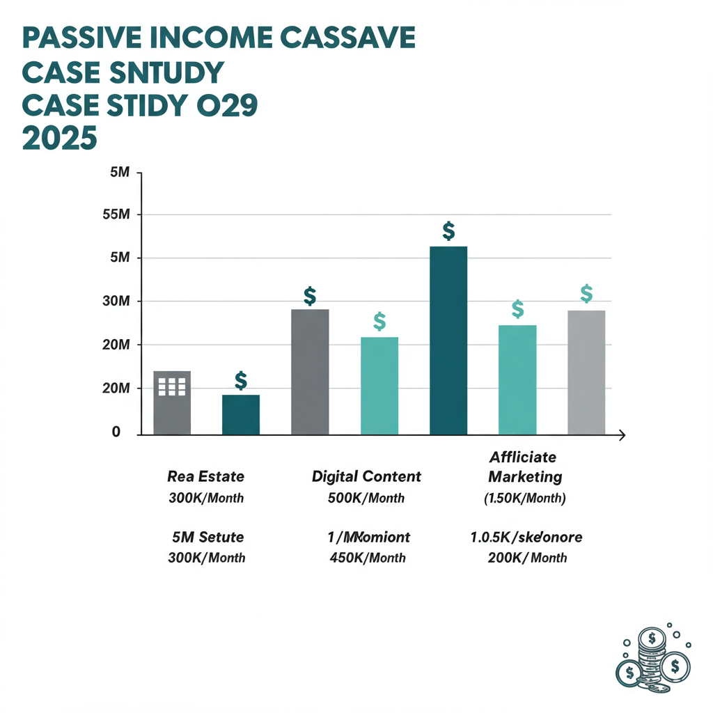 패시브 인컴 사례별 투자 및 수익 비교 표
