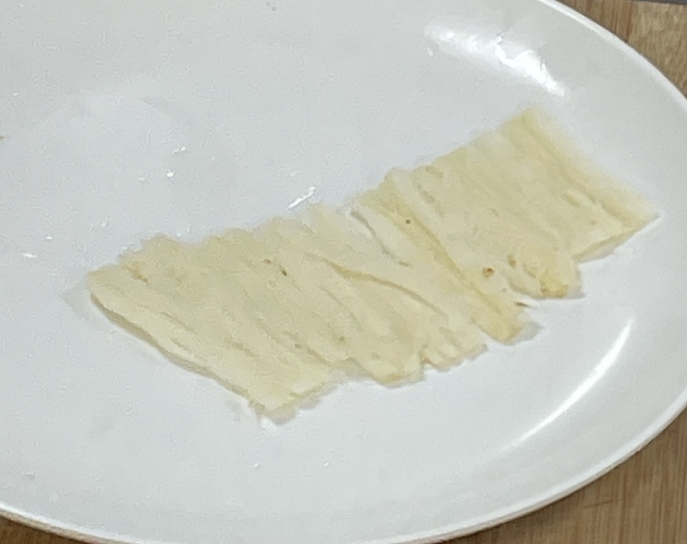 한식조리기능사 실기시험 준비 - 더덕구이 - 밀대로 두드려 편 더덕