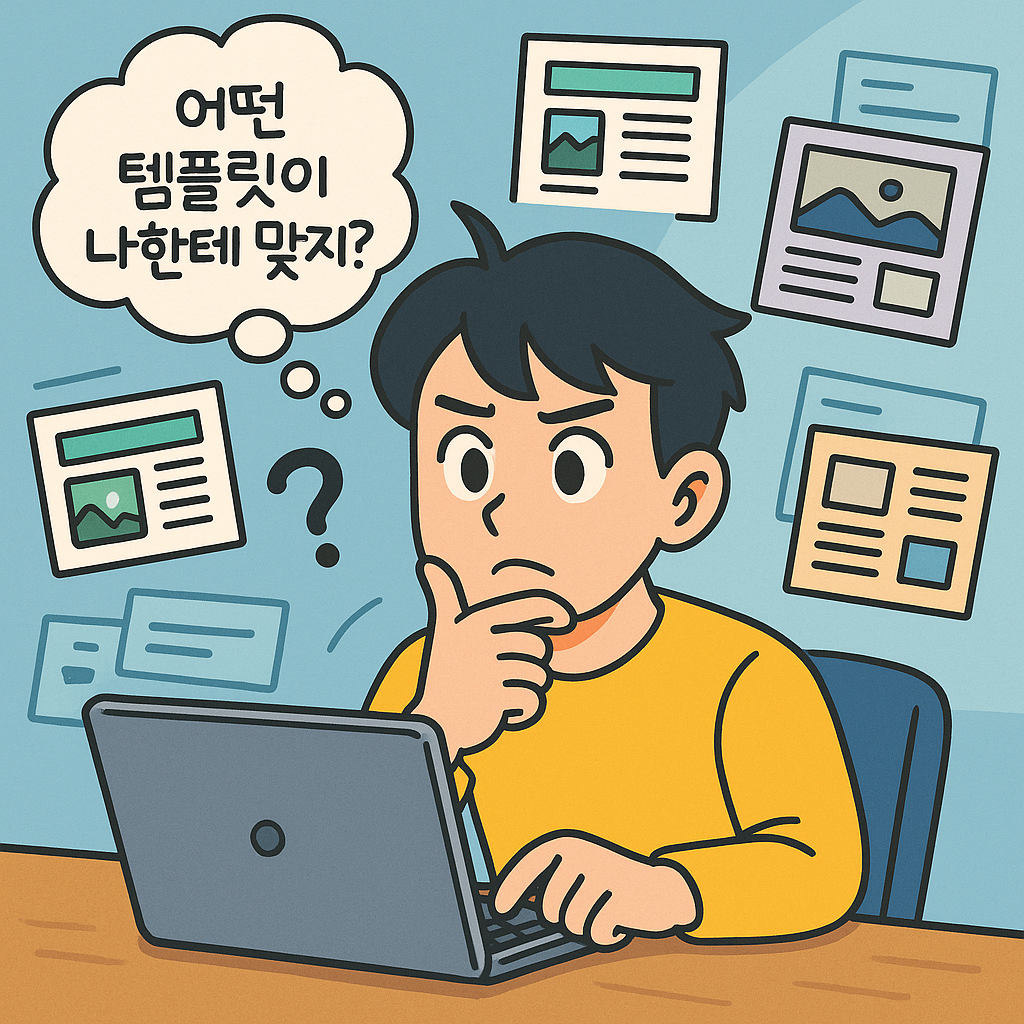 국내에서 인기 있는 블로그 템플릿 TOP 5