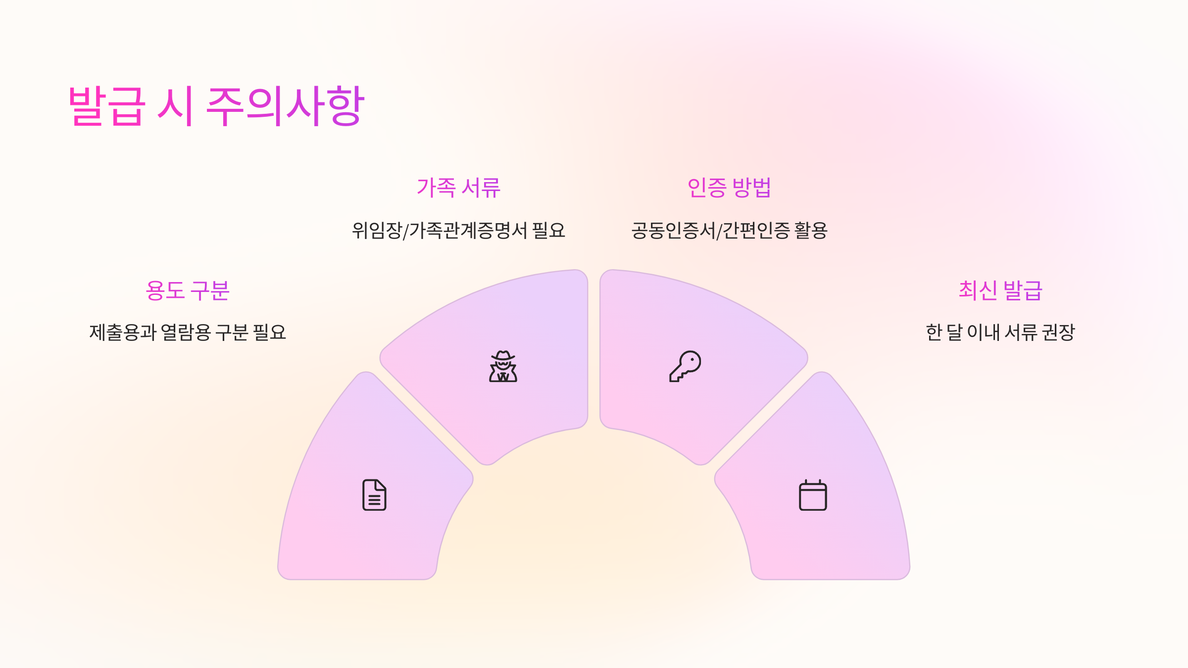 💡 발급 시 주의할 점