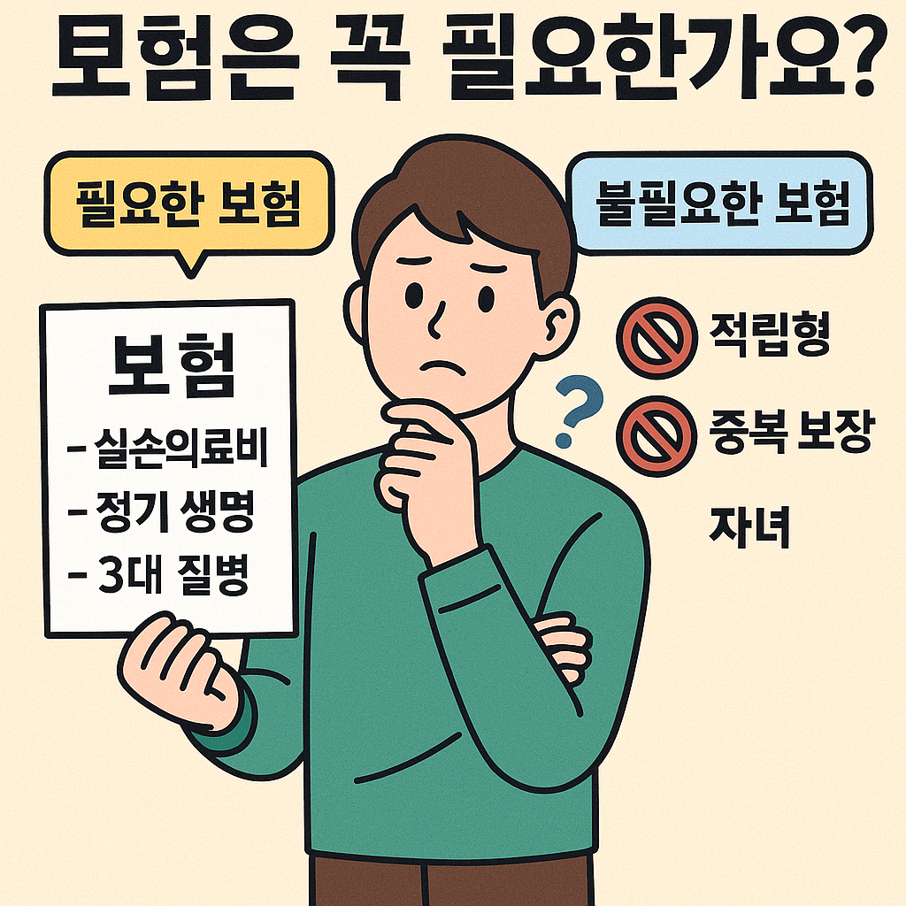 보험은 꼭 필요한가요? 필요한 보험 vs 불필요한 보험