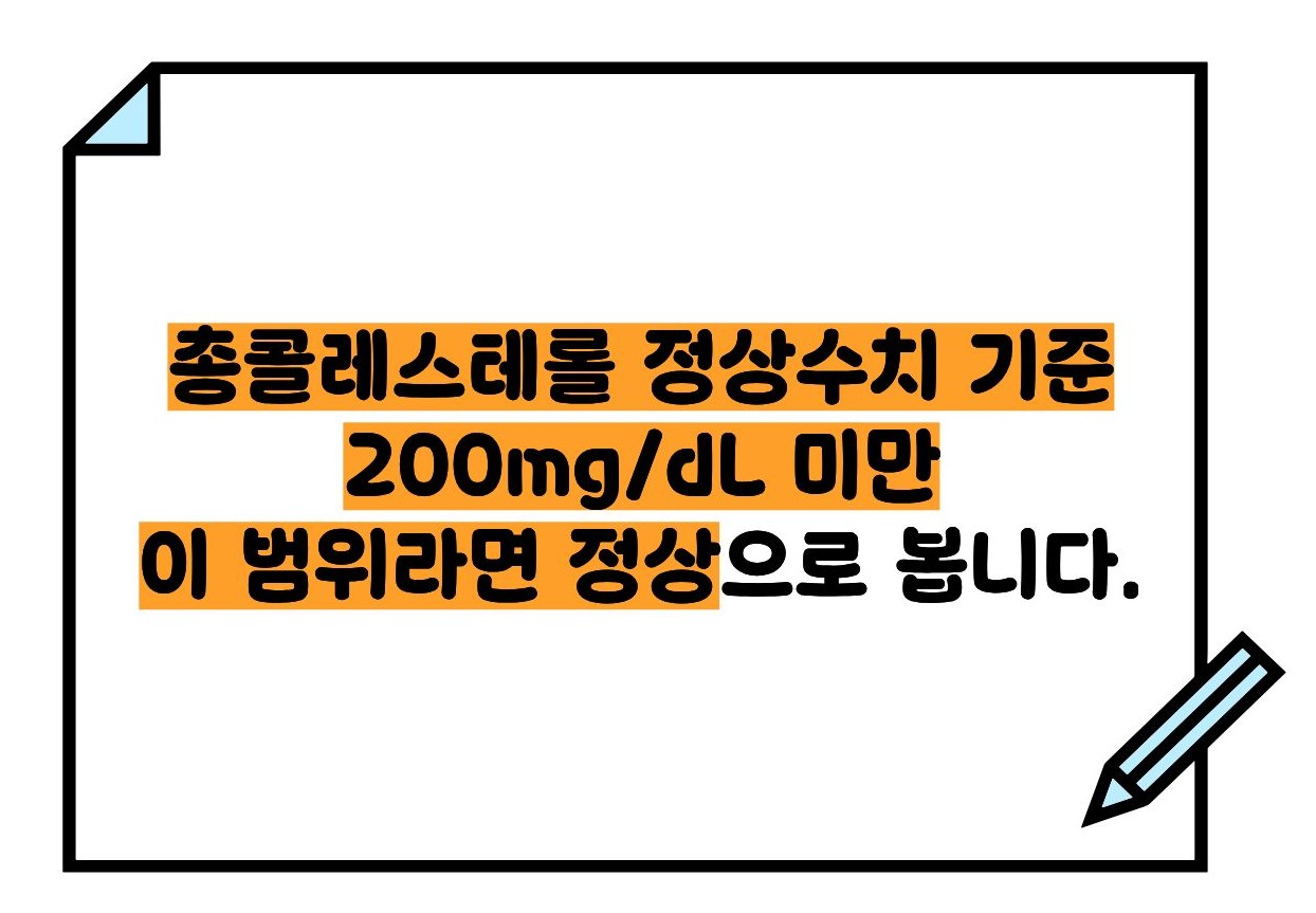 총콜레스테롤 정상수치