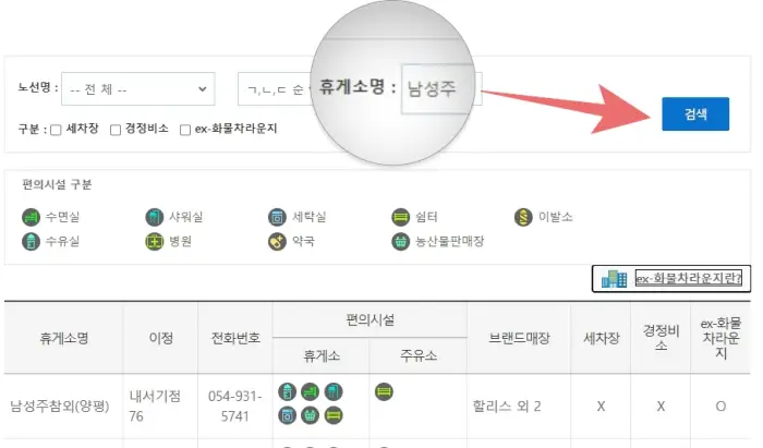 고속도로 휴게소 수면실
