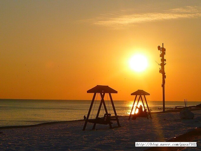 강릉 경포해변 해돋이