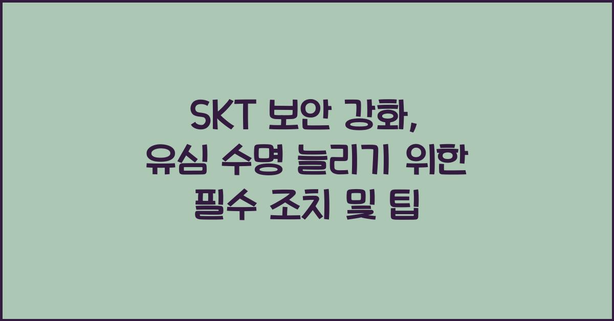 skt 보안 강화