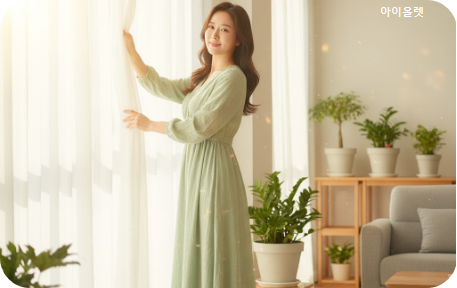 따뜻한 햇살 속의 희망