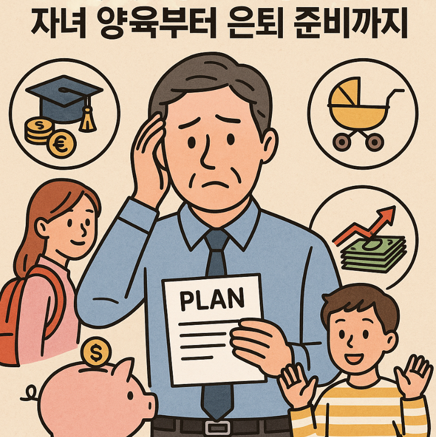 50대 가장의 자녀 양육부터 은퇴준비 까지