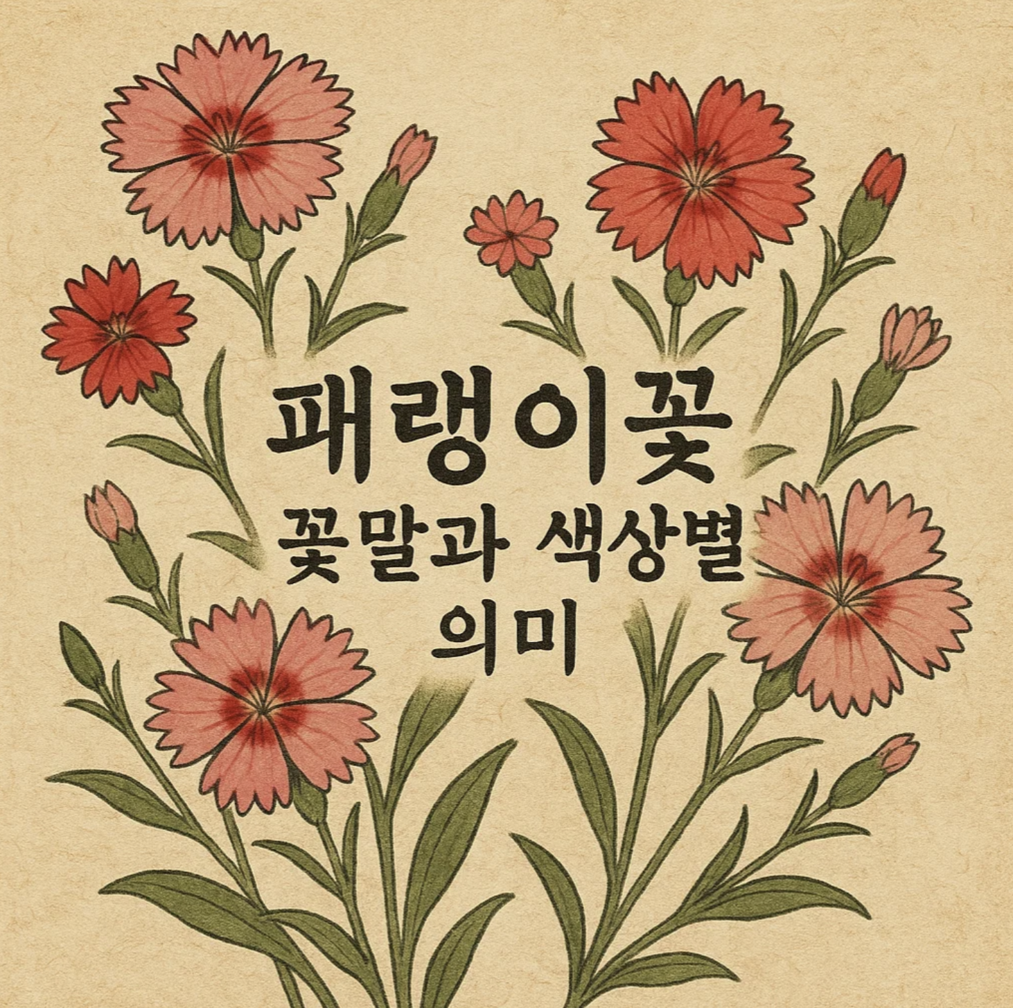 패랭이꽃 꽃말과 색상별 의미