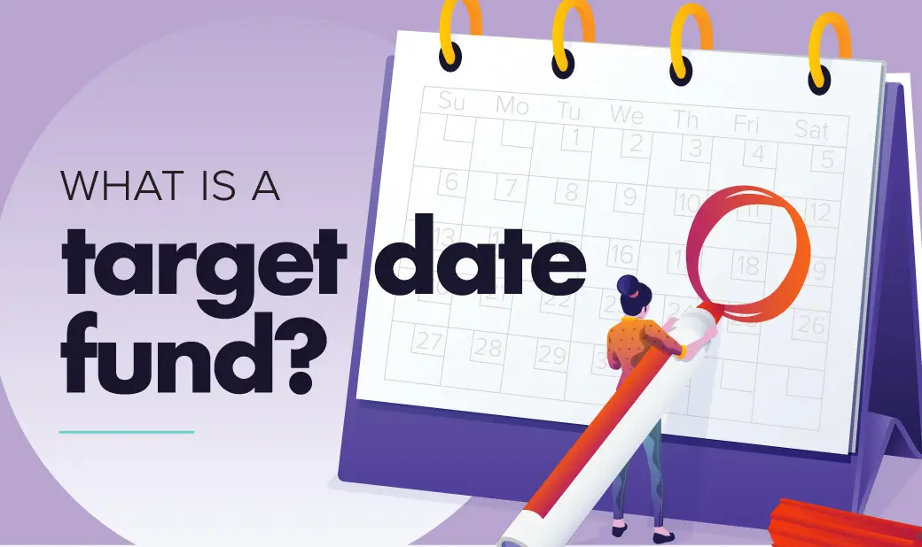 TDF - target date fund 달력 일러스트 이미지