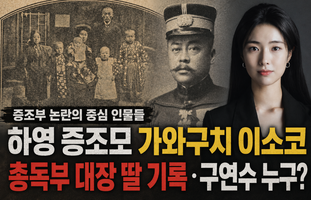 하영 증조모 가와구치 이소코|총독부 대장 딸 기록·구연수 누구