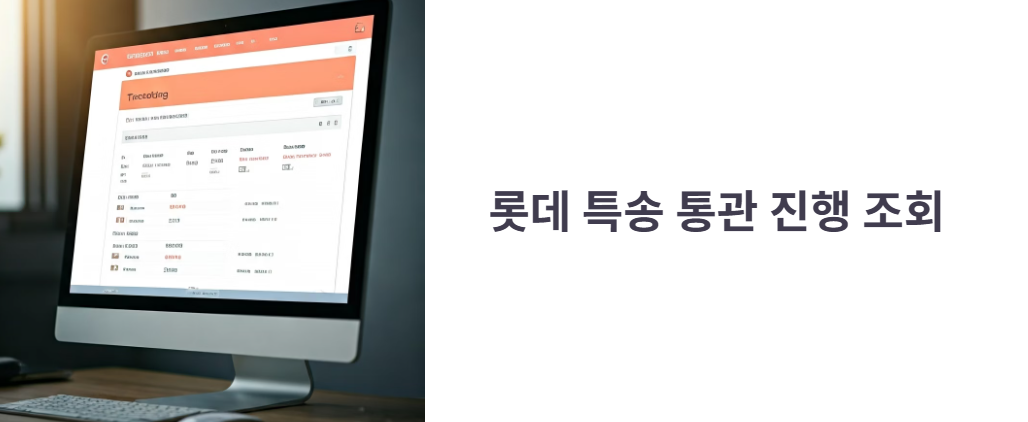 롯데 특송 통관 진행 조회