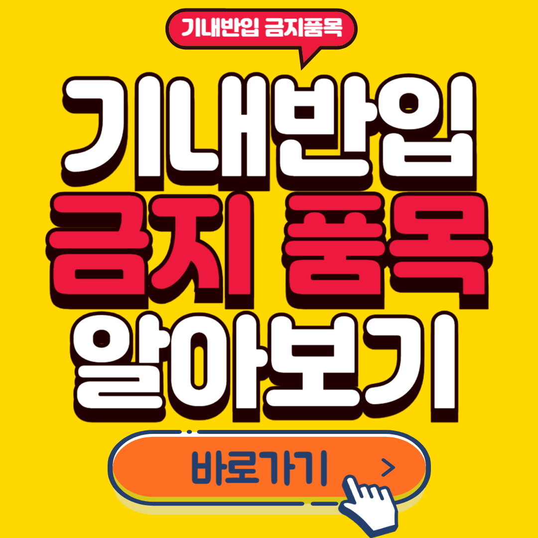 기내반입금지
