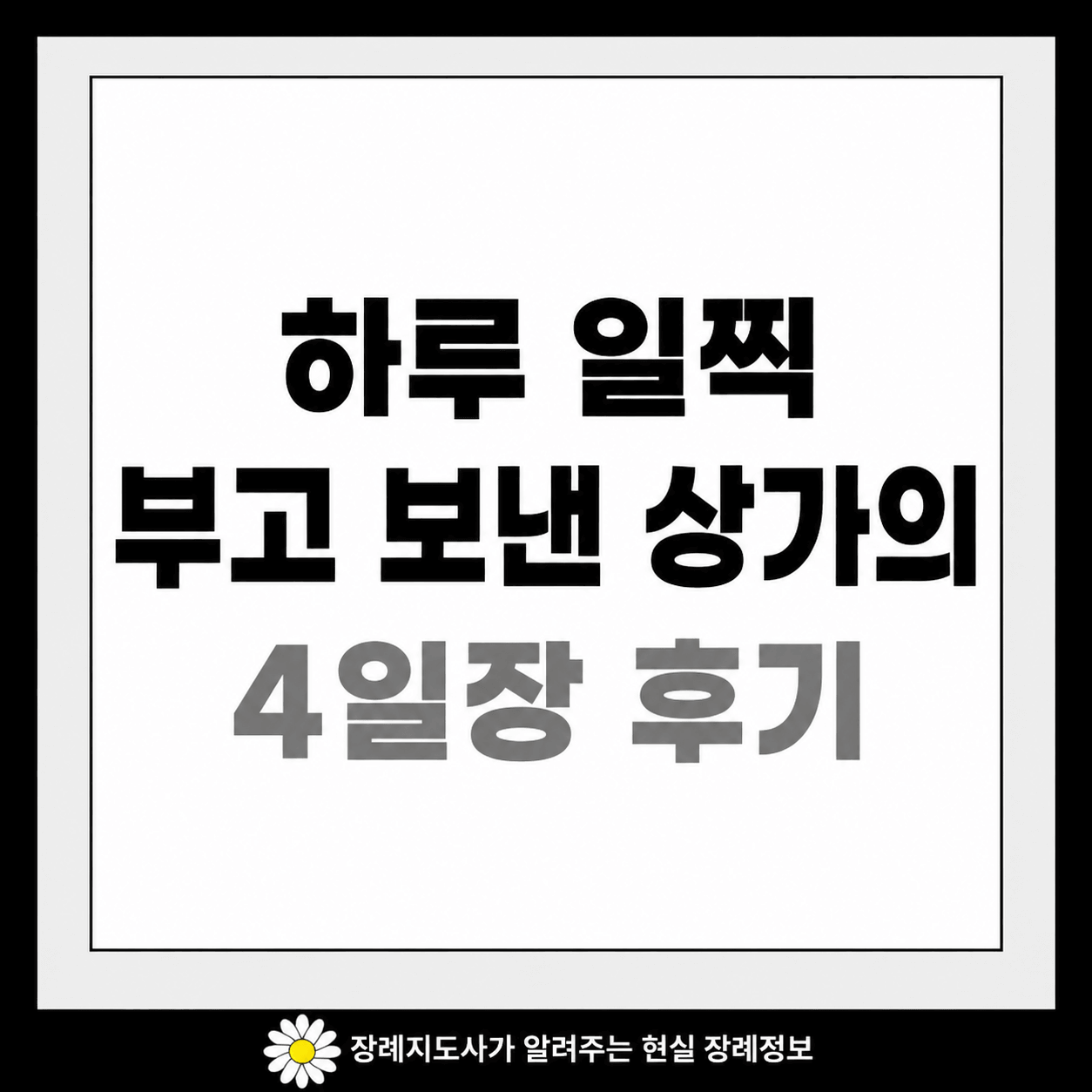 4일장 후기 이미지