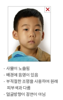 여권 사진 규격 사이즈