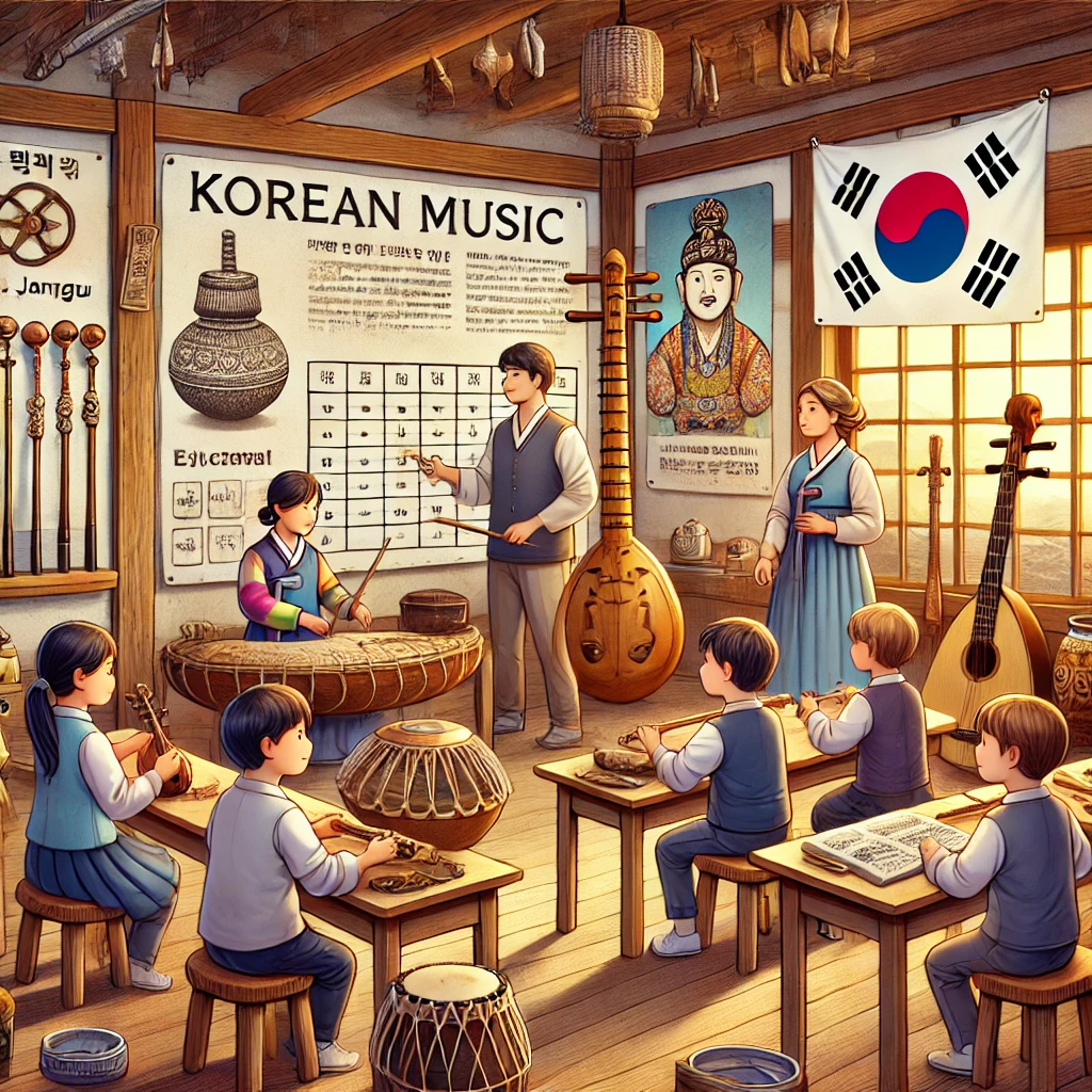 한국 음악을 가르치는 교사