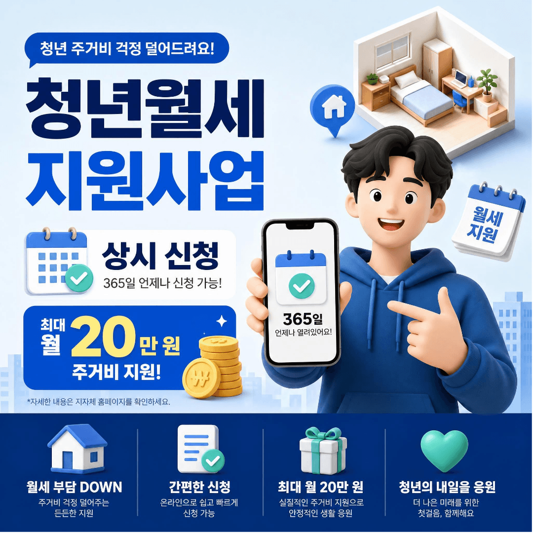 청년월세 지원 신청조건