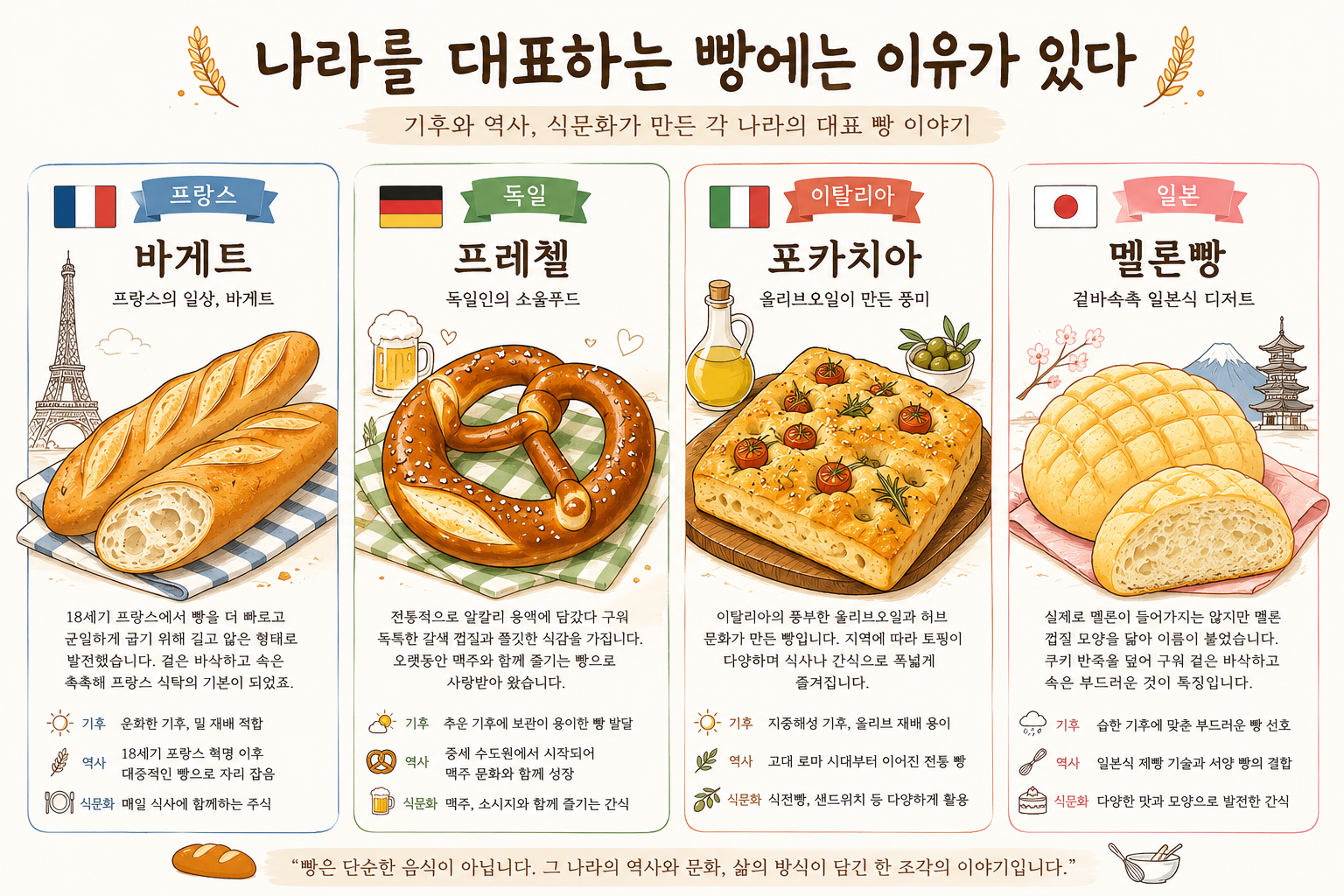 빵 한 조각에 담긴 나라의 역사