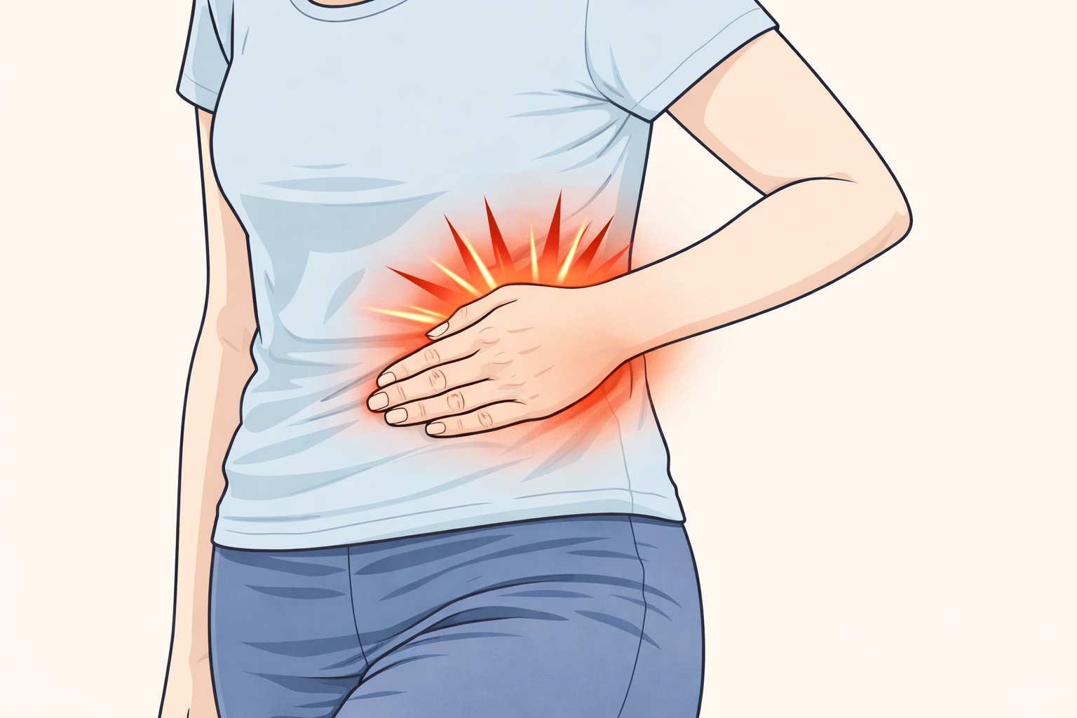 오른쪽 아랫배 통증 증상 위치
