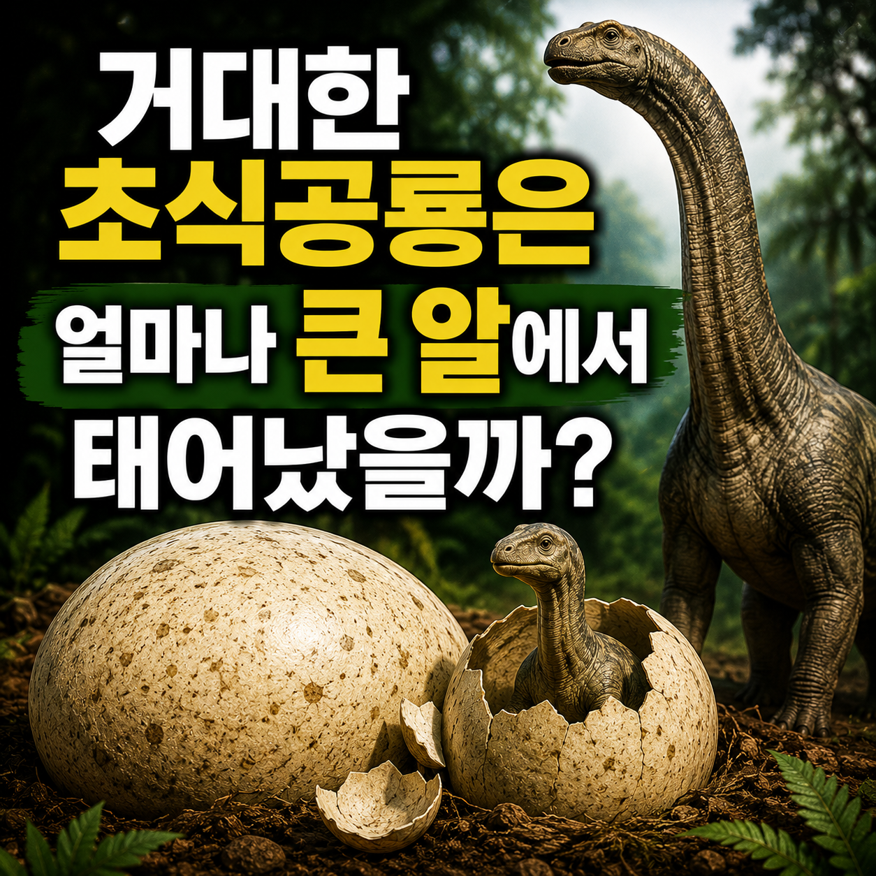 거대한 초식공룡은 얼마나 큰 알에서 태어났을까?