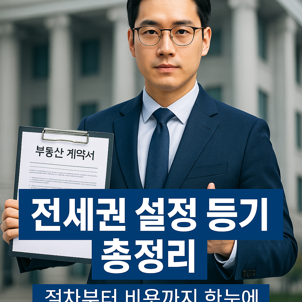 전세권 설정 등기란? 절차부터 비용까지 총정리 가이드