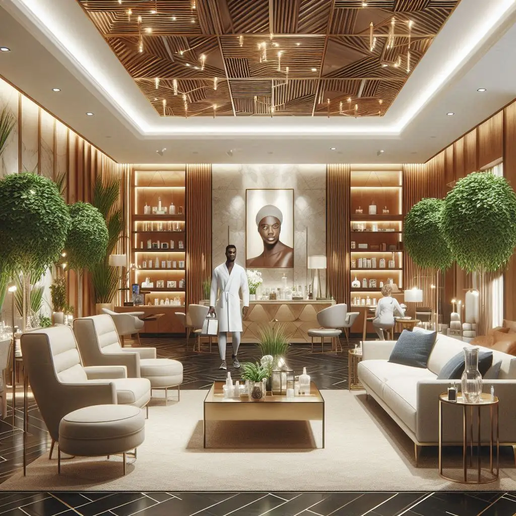 피부,체형관리 샵 배경