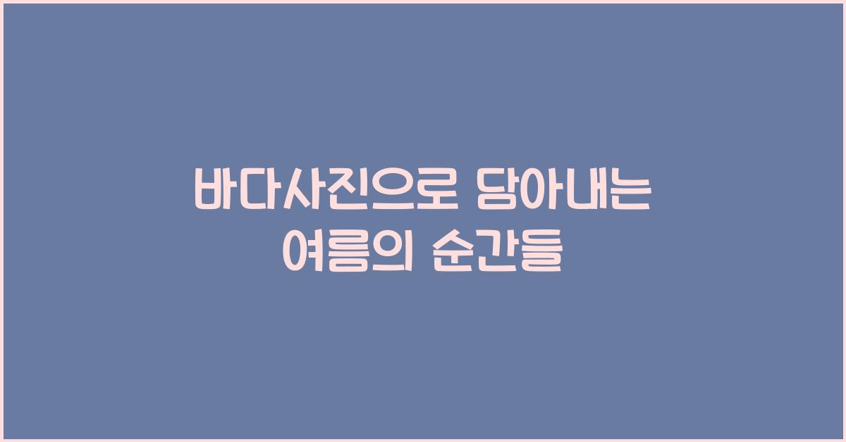 바다사진