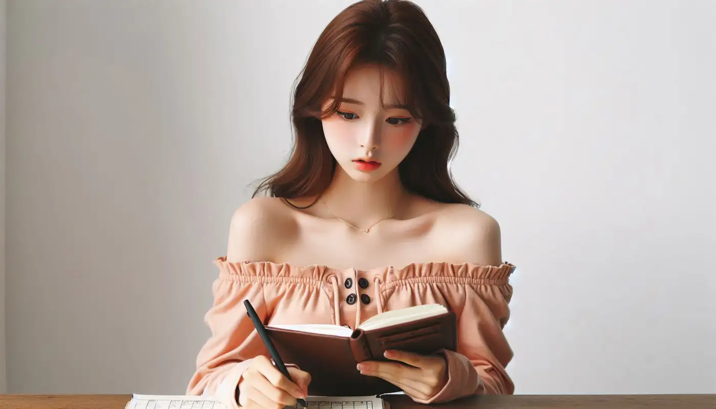 연말정산-미리보기-서비스-기간을-알아보는-여성의-모습